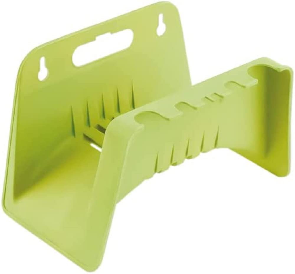 Amig - Hose Holder for Wall | 260 x 150 mm | for Collecting Hoses up to 10 Metres | Ideal on Walls, Fences or Fences | Suitable for Brick or Wood | Polypropylene | Pistachio Green