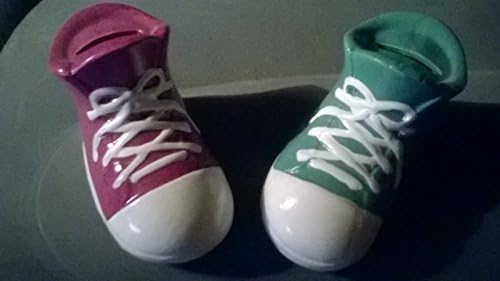 Ceramic Sneaker Piggy Bank (Purple)