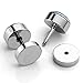 PiercingJ 2-12pcs 16G Solar System Galaxy Universe Stainless Steel Stud Barbell Earrings Illusion Ear Plug 0G Gauge Look