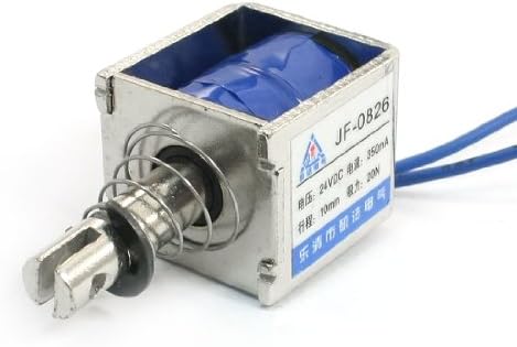 Uxcell 20N Push Pull Linear Actuator Electromagnet Solenoid, JF-0826, DC 24V