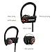 Bluetooth Headphones, KOOWIEN Bluetooth 4.1 Stereo Wireless Earphones Sports Earbuds Headset for Gym Running Exercise with Mic(8 Hours Play Time, IPX4 Sweatproof, Secure Ear Hooks Design)- Black