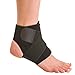 BraceAbility Neoprene Water-Resistant Ankle Brace | Compression Foot Wrap for Swimming, Running, Surfing, Diving, Exercise, Athletic Support & Protection, Sprains, Tendonitis and PTTD Pain (S/M)