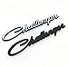 Yoaoo 2x Chrome OEM Original Challenger Nameplate Emblems Badges Decal for Dodge Chrysler Mopar Challenger Chrome 2x (Chrome)