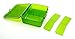 PuTwo Pill Organizer with 6 Large Compartments, Portable Pill Divider for Vitamin, Fish Oil and Supplements-Green