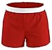 Soffe Girls' Authentic Cheer Short, Red, Medium (1-Pack)