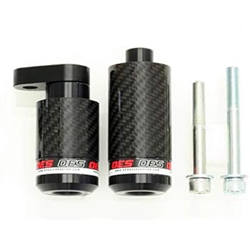 OES Carbon Frame Sliders 2007 2008 Kawasaki Ninja ZX-6R ZX6R No Cut (Red)