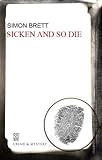 Front cover for the book Sicken and So Die by Simon Brett