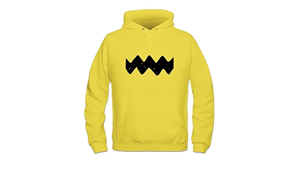 yellow charlie brown hoodie