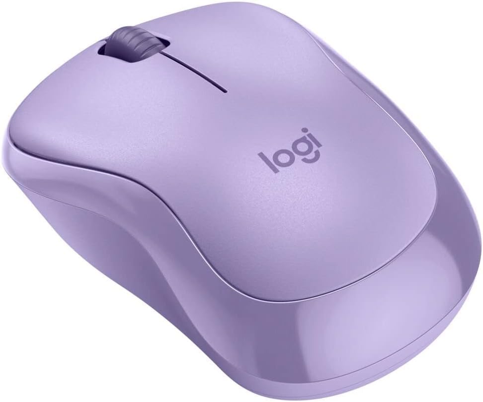 Logitech Silent Wireless Mouse, 2.4 GHz with USB Receiver, 1000 DPI Optical Tracking, 18-Month Battery, Ambidextrous, Compatible with PC, Mac, Laptop, Lavender (Renewed)