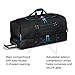 High Sierra Access 2.0 Drop-Bottom Wheeled Duffel Bag, Black/Blue, 36-Inch
