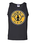 New Way 293 - Men's Tank-Top Goku's Gym Training DBZ Dragon Ball Z Medium Black