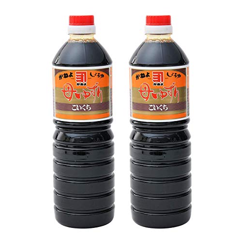 【 カネヨ 横山醸造 】 池川木材 母ゆずり 濃口 醤油 1000ml ×2本
