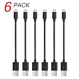 Micro USB Short Cable, Vogek 12 Inch Quick Charge Sync Cable Short Cord Compatible with Charging Station,Micro USB Devices, Nexus, Motorola, Android Smartphones and More (Micro) (Black)