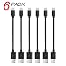 Micro USB Short Cable, Vogek 12 Inch Quick Charge Sync Cable Short Cord Compatible with Charging Station,Micro USB Devices, Nexus, Motorola, Android Smartphones and More (Micro) (Black) primary