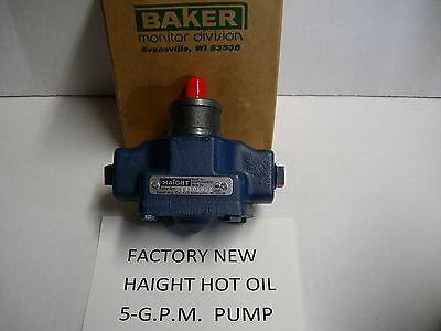 New Haight Hot Oil Pump 5-Gpm Fits Broaster Replacement For Oem-Part # 09273.ALSO FITS: DEAN, FRYMASTER, BKI, KEATING, PITCO