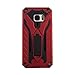 Galaxy S7 Edge Case,Funfe Heavy Duty Built-in Kickstand Protective Cases for Samsung Galaxy S7 Edge Dual Layers Armor Shock Absorption Impact Resistant Rugged Stand Back Cover (Red)