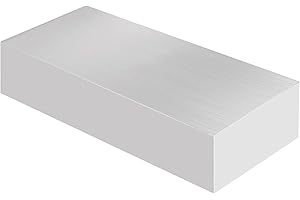 LOYORTY 2 x 4 x 8 Inch Aluminum Solid Flat Bar, 50MM Thickness Aluminum Bar Stock, 6061 Square General Purpose Plate, T6511 Solid New Mill Stock, 50x100x200MM