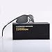 LUOMON LM3129 Black Frame/Grey Lens Polarized Wrap-Around Sport Sunglasses