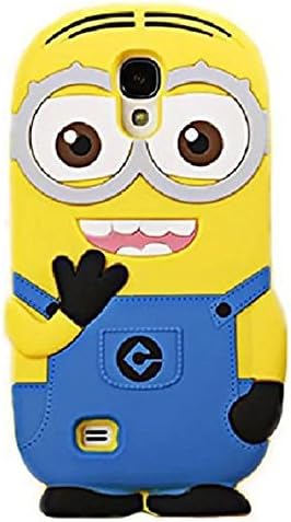 S4 Case,Galaxy S4 Case,Galaxy S4 Silicone Case,Bat King 3D Cute Cartoon Yellow Slave Soft Silicon Gel Rubber Case Cover Skin for Samsung Galaxy S4 i9500