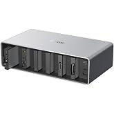 Lexar Workflow Docking Station | 6 Customizable Bays with Thunderbolt 4 Connectivity