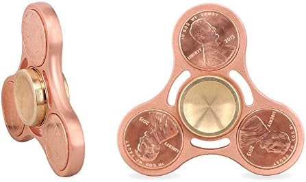 Ephone Fidget Spinner EDC ADHD Focus Toy Ultra Durable High Speed Up to 5 Minutes Spins Brass Material