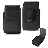 Vertical Executive Leather Case with Magnetic closure with swivel belt clip for Jethro SC628 3G Senior Cell FLIP Phone.