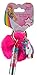 JoJo Siwa Flavored Lip Gloss Pom Keychain (Pink- Raspberry)