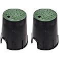TurfGro 107BC TG Turfgro 6 Round Valve Box Black W/ Green Lid Buy Now
