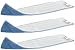 Rubbermaid FGQ40900BL00 18-Inch Standard Microfiber Damp Room Mop, Blue (Pack of 3)