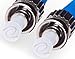 FiberCablesDirect LC-ST OS2 Fiber Patch Cable - 10Gb Duplex 50/125µm Singlemode Corning Glass | 1M (3.28ft) | Bulk Networking, Data Centers, Telecom, Enterprise Applications