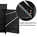 Yaheetech Shoe Storage Cabinet with Drawer and Adjustable Shelf - Bathroom Storage Floor Cabinet Free-Standing Cabinet for Entryway Black