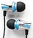 Earbuds/Earphones, In-Ear Headphones with Mic : Noise Isolating Bass Driver, In-Line Microphone with Volume and Phone Controls, Best Quality IEM : the Audiophile Quicksilver