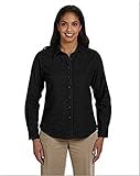 Harriton womens Long-Sleeve Denim Shirt (M550W)