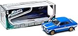 GreenLight Collectibles Fast & Furious 6 (2013) RS2000 MK1 1974 Ford Escort Replica (1:18 Scale), Blue/White