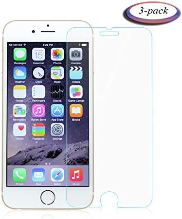 [3 Pack] iPhone8/7/6S and iPhone6 Glass Screen Protector, Live2Pedal Tempered Glass Screen Protector [No Bubbles] for iPhone 8, 7, 6S and 6.[4.7 inch