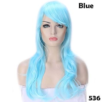 Amazon Com 56cm Loose Wave Cosplay Wig Blonde Hair Wig For Women