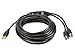 Monoprice USB 2.0 Extension Cable - 16 Feet - Black | 2 Port USB Type-A Male to USB Type-A Female, Active, Repeater