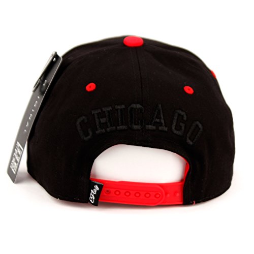 CHICAGO SNAPBACK CAP (BLACK/RED)
