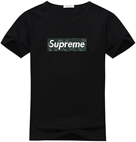 Tide brand Supreme Logo Support For Custom T Shirt Medium Black