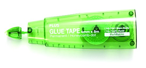 Plus tg-720 series 4mm glue tape refill, 10-pack, honey…