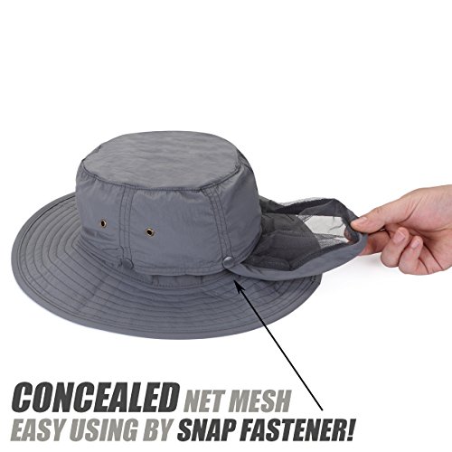 Safari Hat Sun Hat Bucket Battet with 