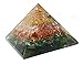 Mixed Stone Crystal Orgone Pyramid/EMF Protection Meditation Yoga Energy Generator