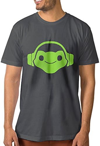 SUEPER Men's OverLucio Video Game Hero Athletic Shirt Short Sleeve Tee DeepHeather XXL