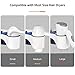 VIEFIN Adhesive Hair Dryer Holder Wall Mount,No Drilling Hair Dryer&Styling Tools Organizer Storage,Blow Dryer Hair Curler Brush Cleanser Rack(Large, Gray)