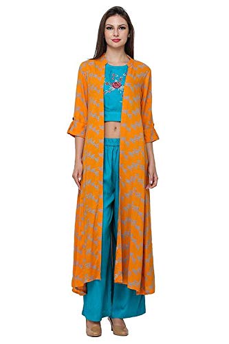 palazzo dress with long shrug