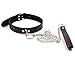 mywaxberry black leather body harness sexy collar with leading rope