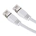 EpicDealz Premium Gigabit Ultra Flat CAT7 Ethernet Network Patch Cord Cable 25 Feet - White