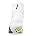 Feetures Elite Max Cushion Quarter Athletic Running Socks for Men and Women, White + Black, Size Medium