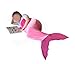 5 feet Mermaid Tail Blanket Pink Fleece Fabric for Girls Kids and teens Age 3-15 Years Old. Best and Super Cuddly Gift for Christmas and Birthday