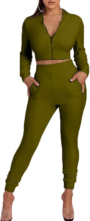 Chándal de 2 piezas para mujer, de terciopelo activo, con cremallera y  capucha, para sudar, para mujer: Clothing - Amazon.com